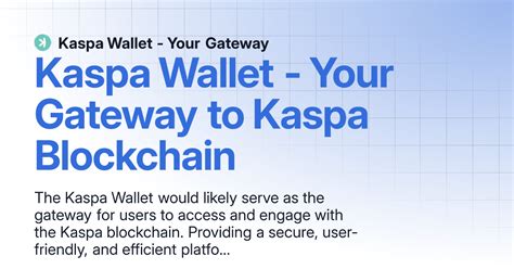 kaspa wallet io.